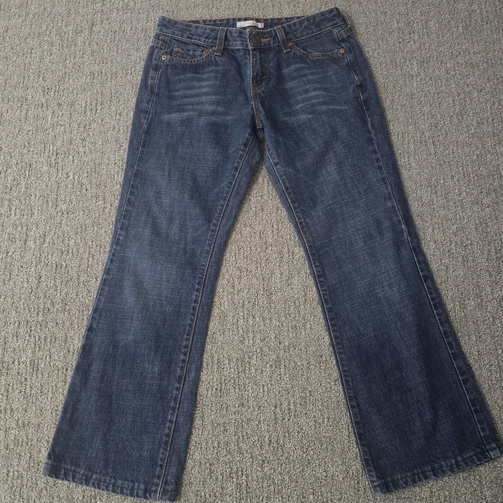 Levi's 545 Low Boot Cut Jeans Women's 6M Dark Wash‎ Y2K Flare Denim Cotton